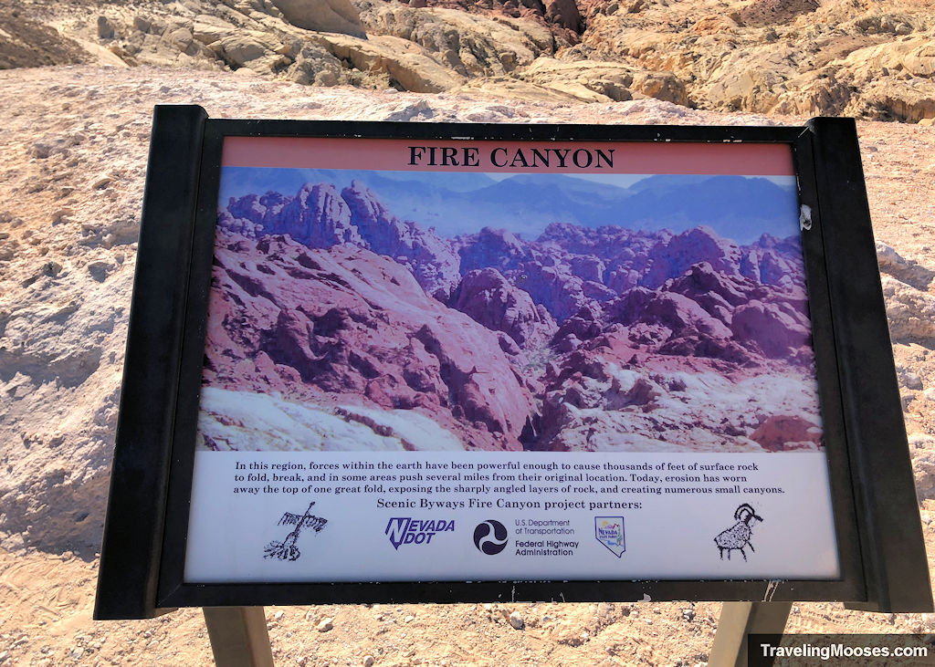 Sign for Fire Canyon