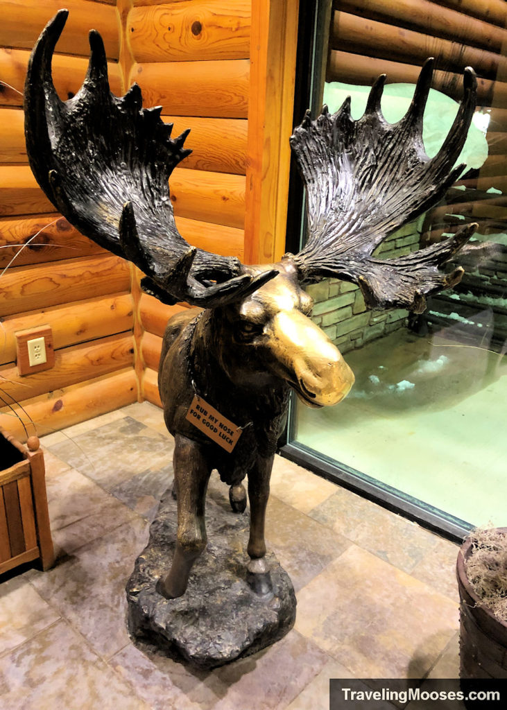Moose statue at Brian Head Resort