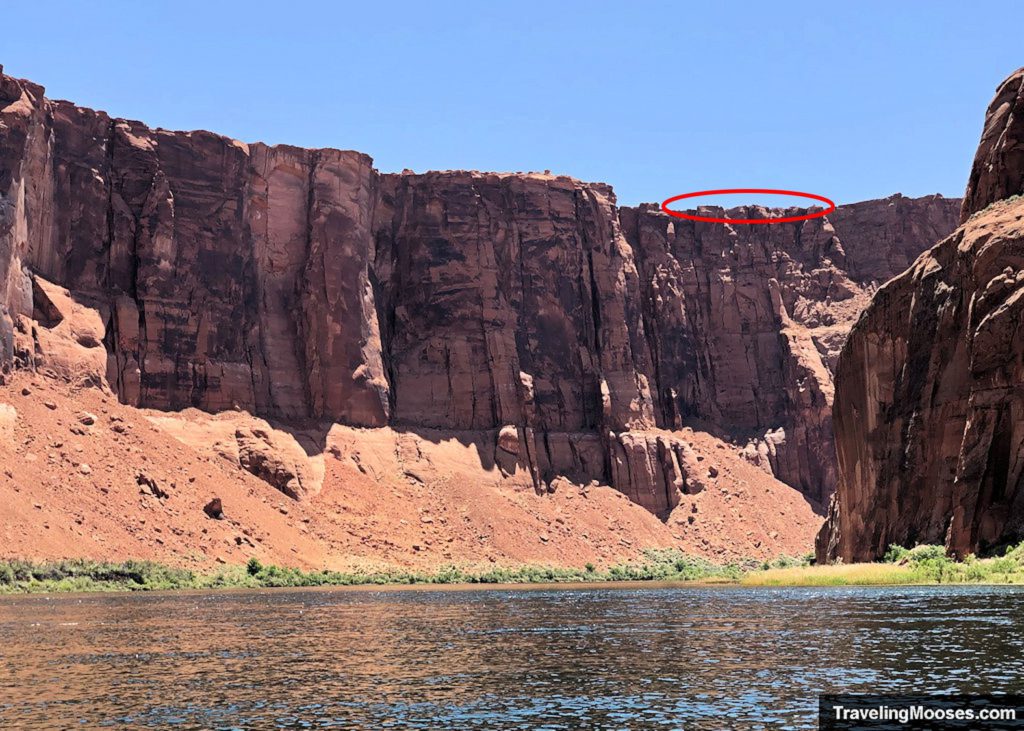 Horseshoe Overlook from a kayak