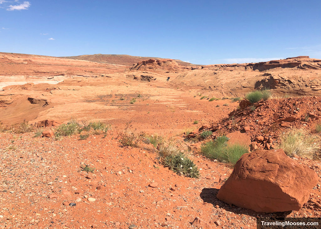 Trail start for the Chains in Page Arizona