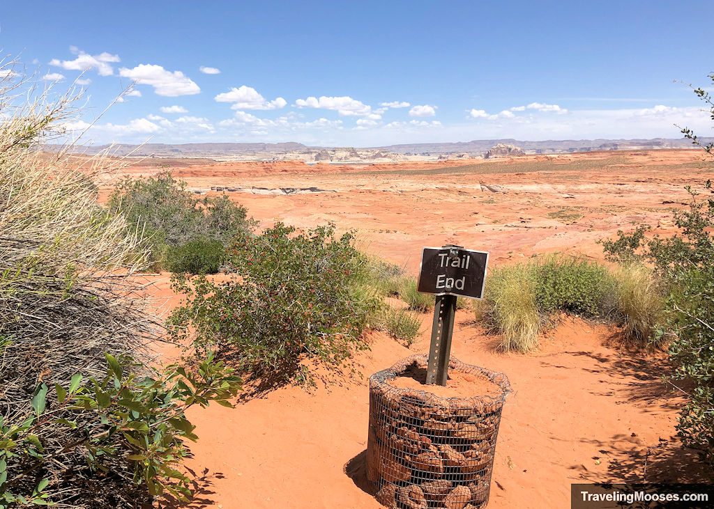 Trail end at Hanging Gardens