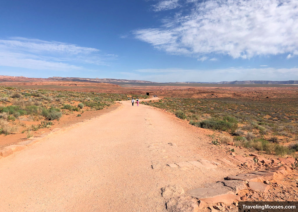Wide desert path