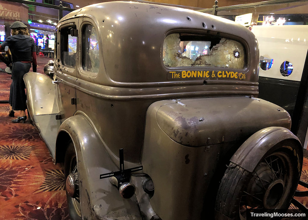 Actual Bonnie and Clyde Car located in a Casino in Nevada