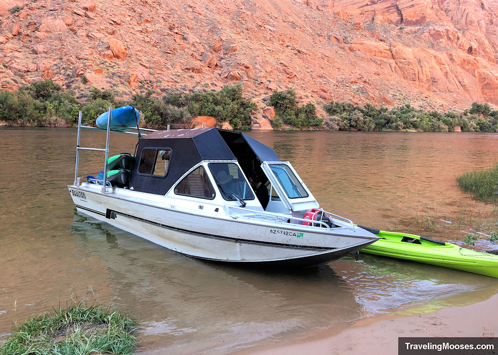 White speed boat named the Boulton