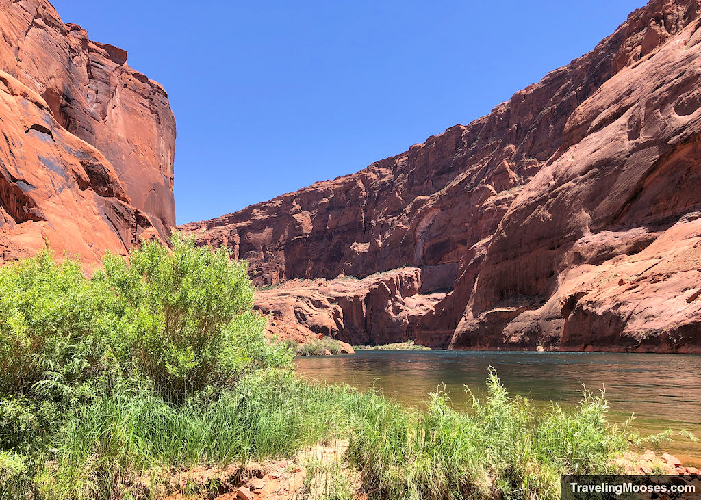 River winding through tall canyon walls