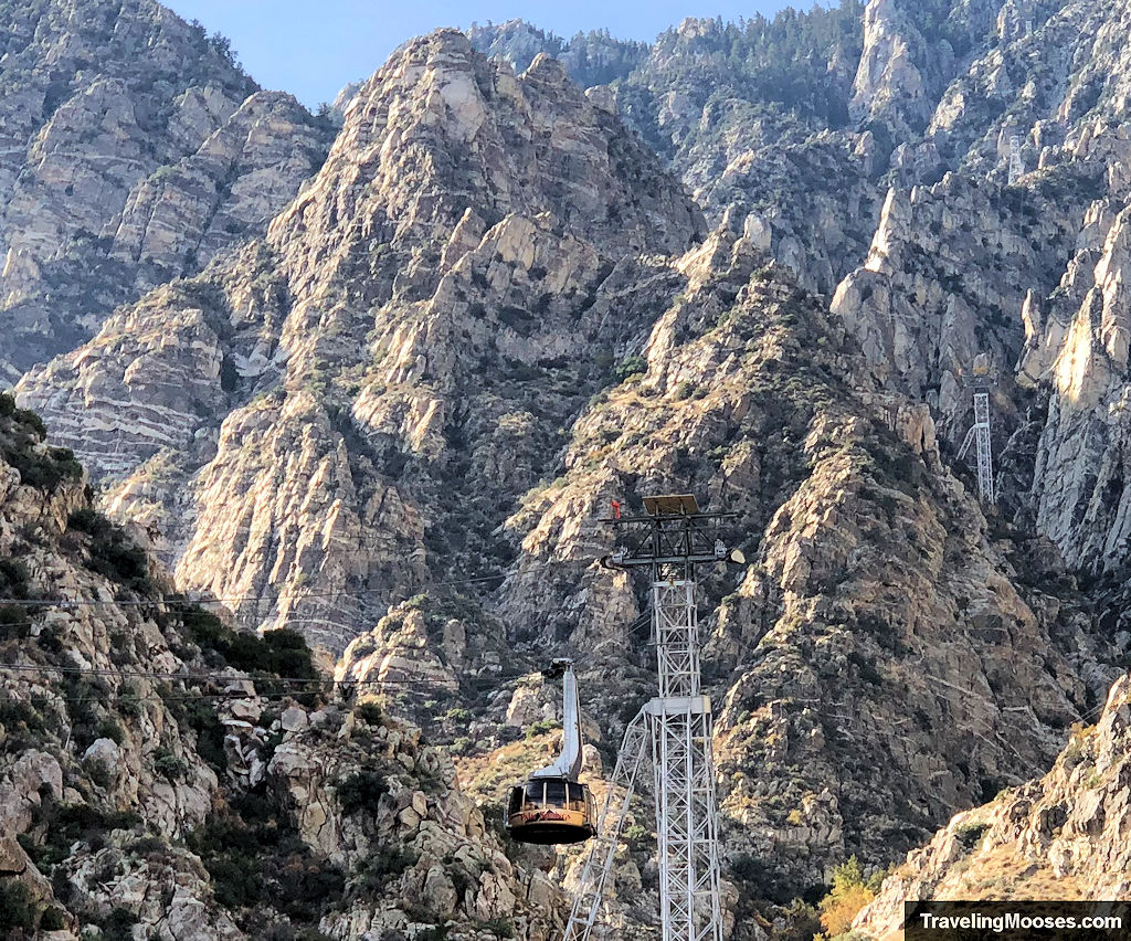 Palm Springs Aerial Tramway with the San Jacinto Mountains in the background