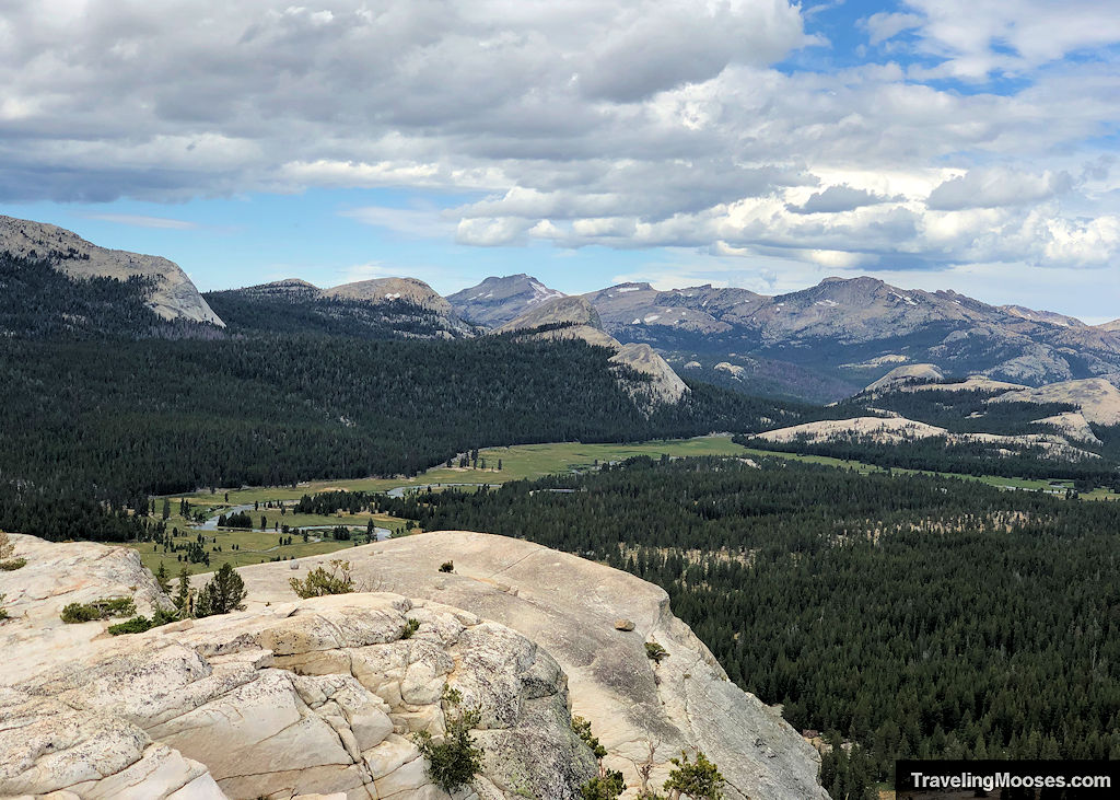 Tuolumne Meadows seen from the Lembert Dome summit