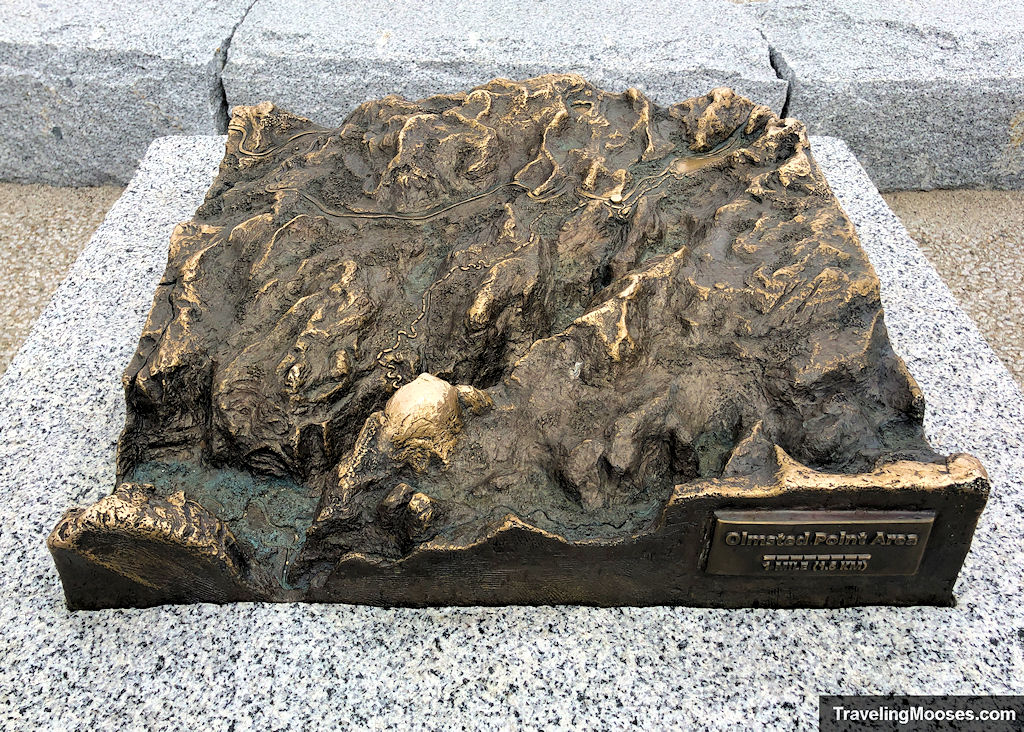 3-D bronze map of the topography surrounding Olmsted Point
