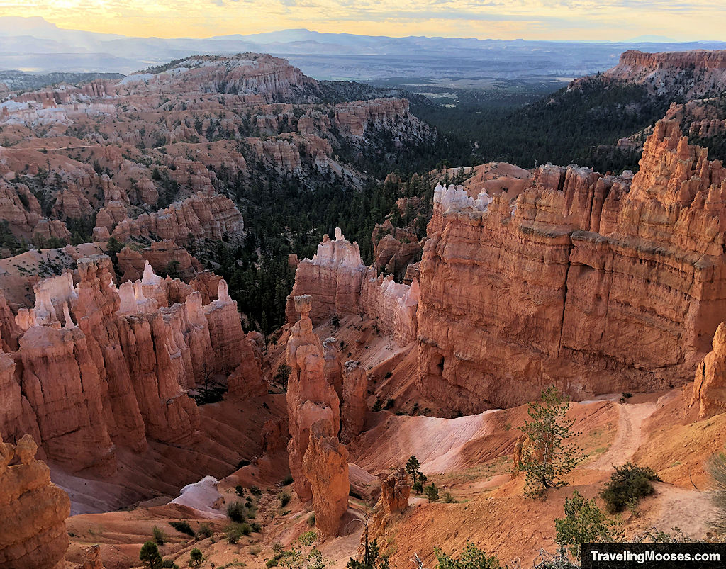 Overlook of Thor's Hammer in the midst of a large group of hoodoos