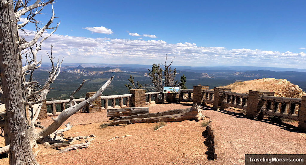 Viewpoint overlooking lush valley