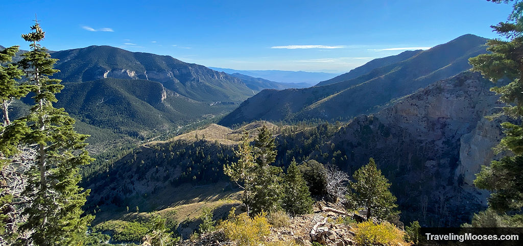 Valley full of mountains on a sunny day