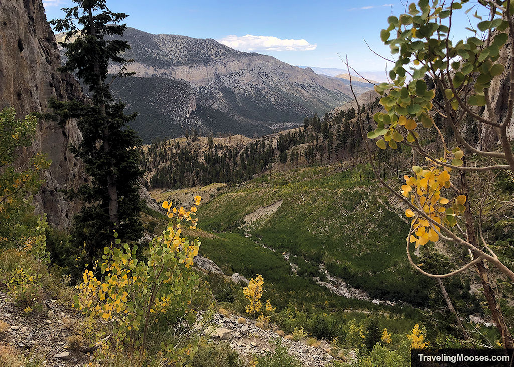 Fall colors overlooking the valley along Echo Cliffs