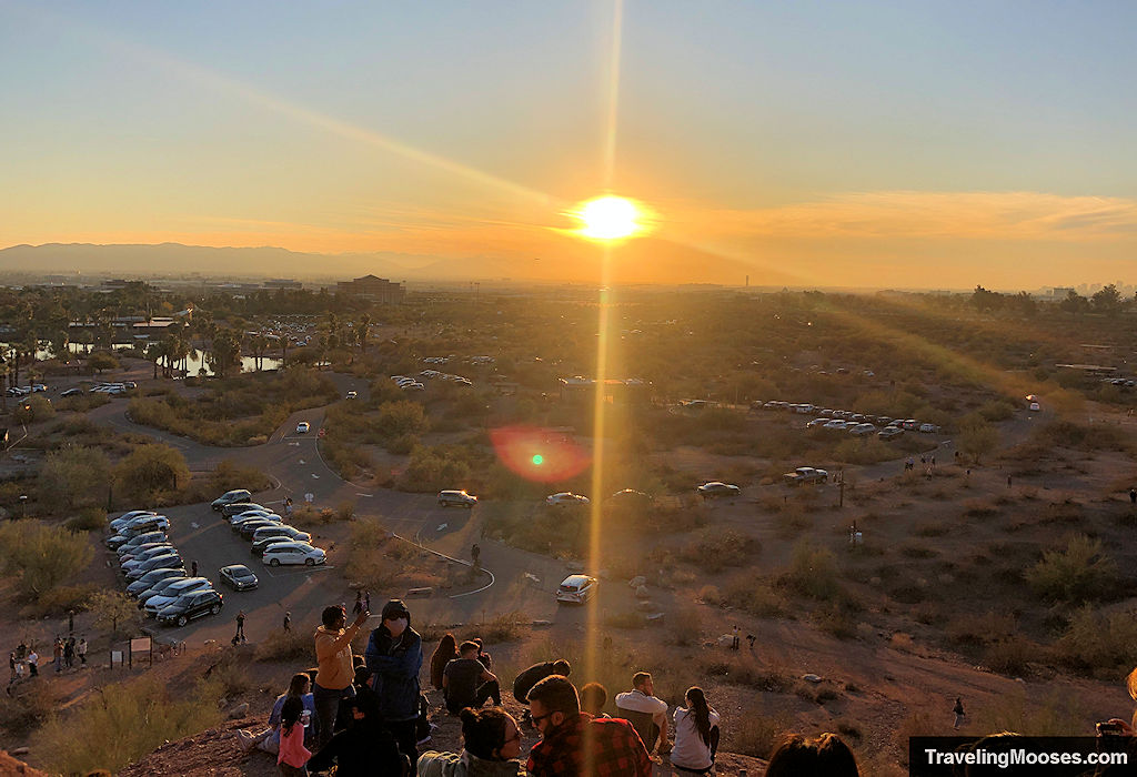 Sunset seen from the Hole in the Rock Trail