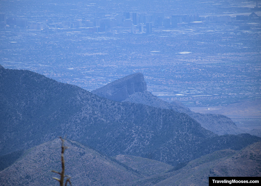 Turtlehead Peak in front of the Las Vegas Skyline