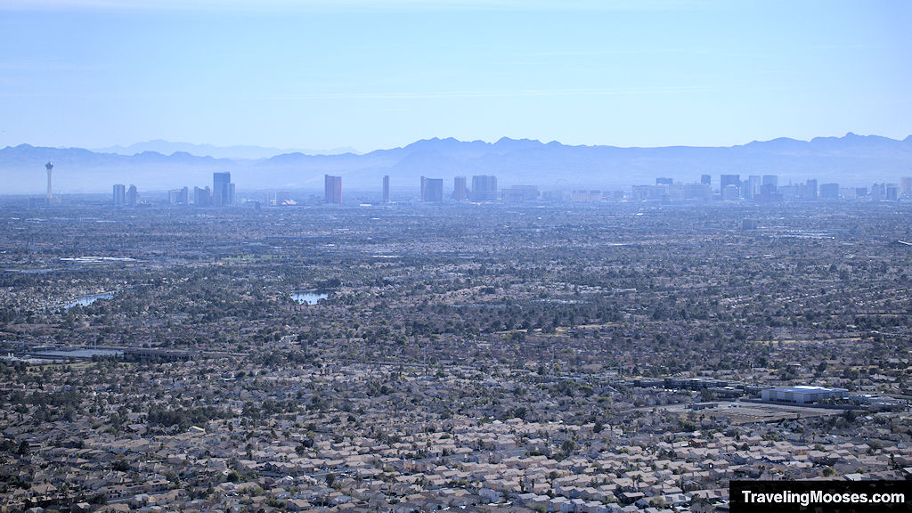 Vegas Skyline covered in haze