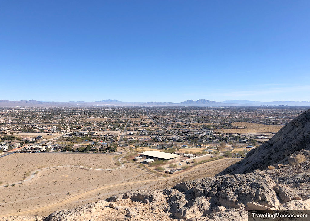 Lone Mountain Park seen at the base of the Peak