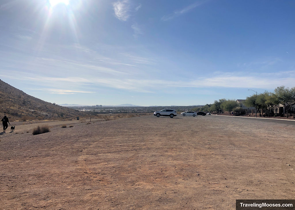 Large empty parking area