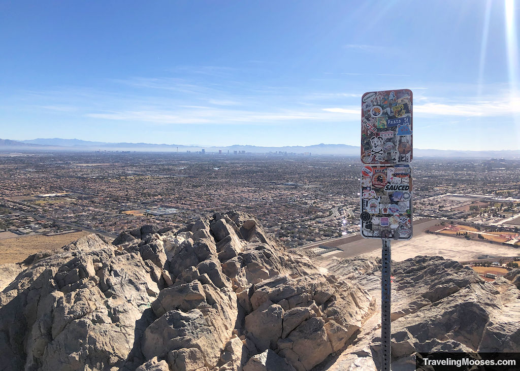 Standing on the Peak of Lone Mountain