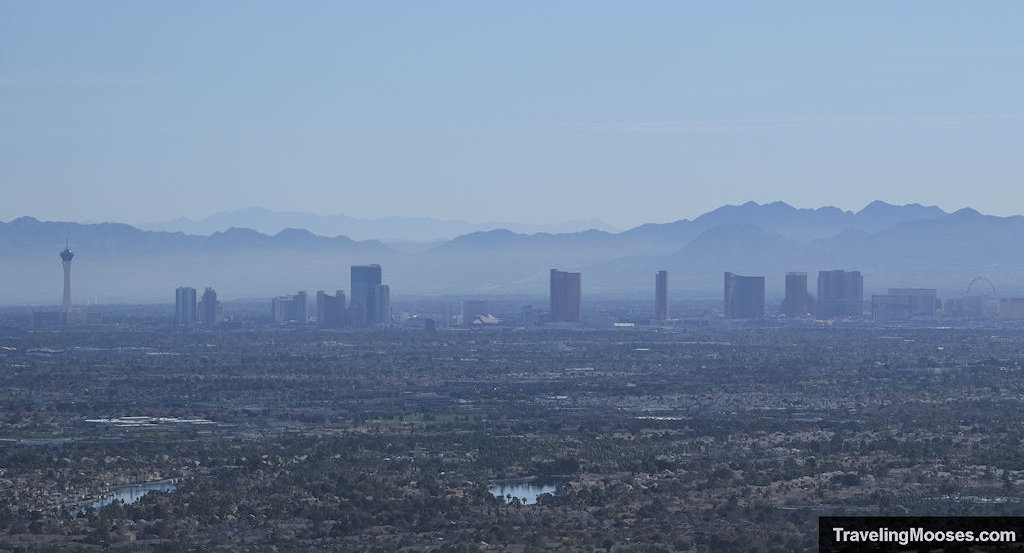 Hazy Las Vegas skyline