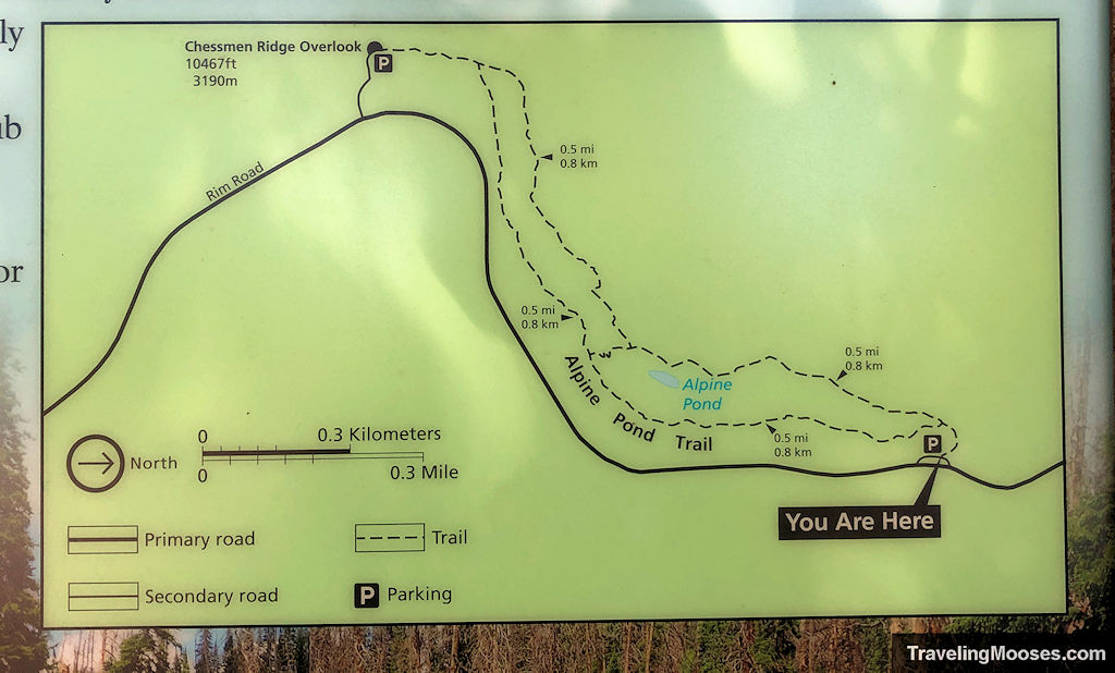 Alpine loop trail map