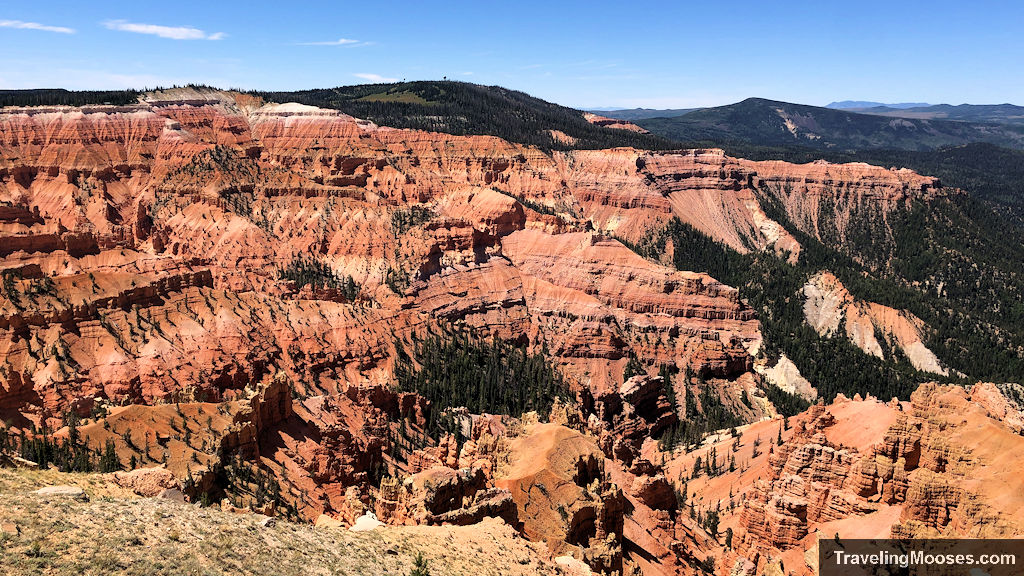 Red and White Sandstone Mountains