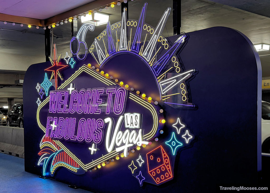 Welcome to Las Vegas sign at the airport