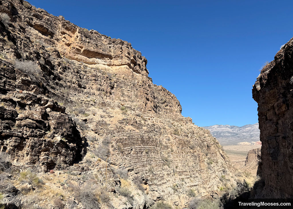 Fossil Canyon jagged walls